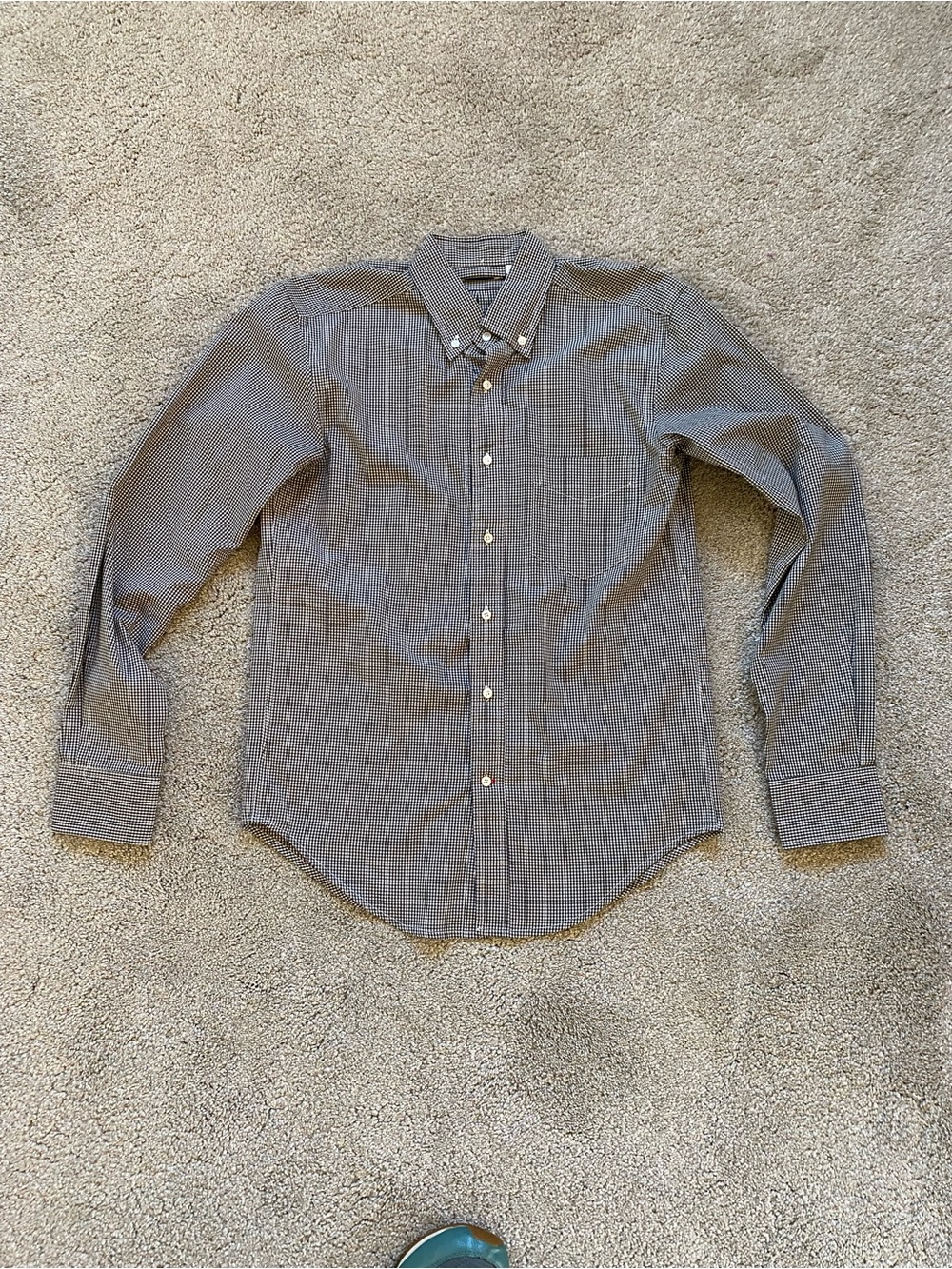 Gustin Men's Gray Check Button-Down Shirt